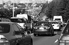 Black & White Backed Up Traffic preview