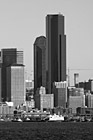 Black & White Seattle Buildings & Ferry preview