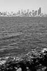 Black & White Seattle & Alki Beach Rocks preview