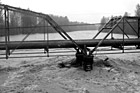 Black & White Flooded River Under Bridge preview