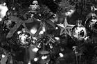 Black & White Christmas Tree Ornaments preview