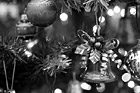 Black & White Ornaments on Christmas Tree preview