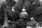 Black & White Christmas Tree Decoration preview