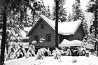 Black & White National Park Inn Surrounded by Snow preview