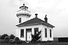 Black & White Mukilteo Lighthouse preview