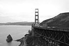 Black & White Golen Gate Bridge & Clouds preview