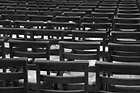 Black & White Row of Chairs in Church preview
