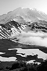 Black & White Mt. Rainier From Mount Freemont Lookout preview