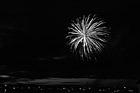 Black & White Sparkling Fireworks at Night preview