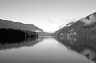 Black & White Lake Cresent Reflections preview