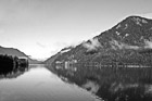 Black & White Lake Cresent Water Reflections preview
