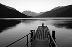 Black & White Lake Cresent & Dock preview