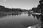 Black & White Reflection Lake in Mt. Rainier National Park preview