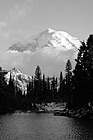 Black & White Mt. Rainier From Eunice Lake preview