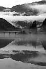 Black & White Diablo Lake & Mountain Reflection preview