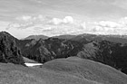 Black & White Olympic Mountain Hills & Scenic Sky preview