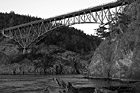 Black & White Deception Pass at Sunset preview