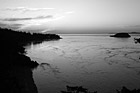 Black & White Deception Pass Ocean Sunset preview