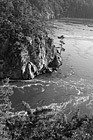 Black & White Rugged Cliffs of Deception Pass preview