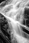 Black & White Watefall Close Up Over Log preview