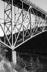 Black & White Deception Pass Bridge (Side View) preview