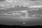 Black & White Beautiful Sunset & Red Sun preview