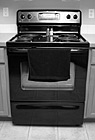 Black & White Black Kitchen Stove preview