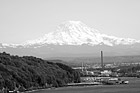 Black & White Mt. Rainier From North Tacoma preview