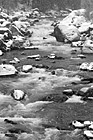 Black & White Snowy River Along Highway 2 preview