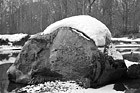 Black & White Snow on top of Big Rock preview