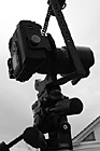Black & White Camera set up on Tripod preview