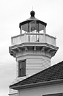 Black & White Tip of Mukilteo Lighthouse preview