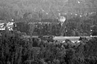 Black & White Hot Air Balloon Over Country Land preview