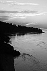 Black & White Pacific Ocean Coast Sunset preview