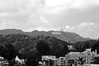 Black & White Hollywood Sign on Hill in Distance preview