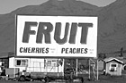 Black & White Fruit Sign off the Highway preview