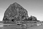 Black & White Haystack Rock, Cannon Beach preview