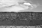 Black & White Rock Cliff and Puffy Cloud preview