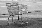 Black & White Gray Shopping Cart preview