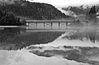 Black & White Lake & Mountain Reflection preview