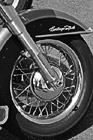 Black & White Harley Davidson Motorcycle Tire preview