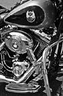 Black & White Side of Harley Motorcycle preview