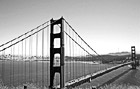 Black & White Golden Gate Bridge Color Art preview