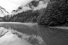 Black & White Lake Reflection at Diablo Lake preview