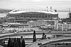 Black & White Qwest Field & Freeway preview