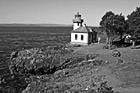 Black & White Lime Kiln Lighthouse preview