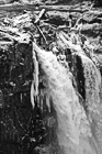 Black & White Close Up of Snoqualmie Falls & Icicles preview