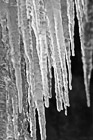 Black & White Icicles Up Close preview