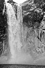 Black & White Snoqualmie Falls During Winter preview