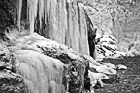 Black & White Icicles on Rocks preview
